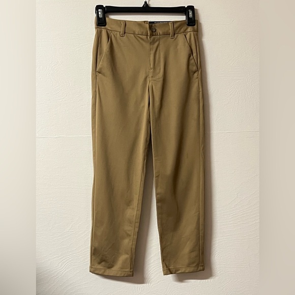 Nautica School Uniform Pants Burnished Khaki Polyester Size 8 Regular New - Picture 1 of 4